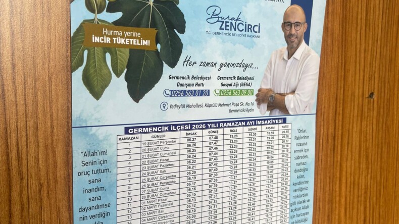 GERMENCİK BELEDİYESİ’NİN DAĞITTIĞI İMSAKİYELERDEKİ İNCİR VURGUSU BÜYÜK TAKDİR TOPLADI