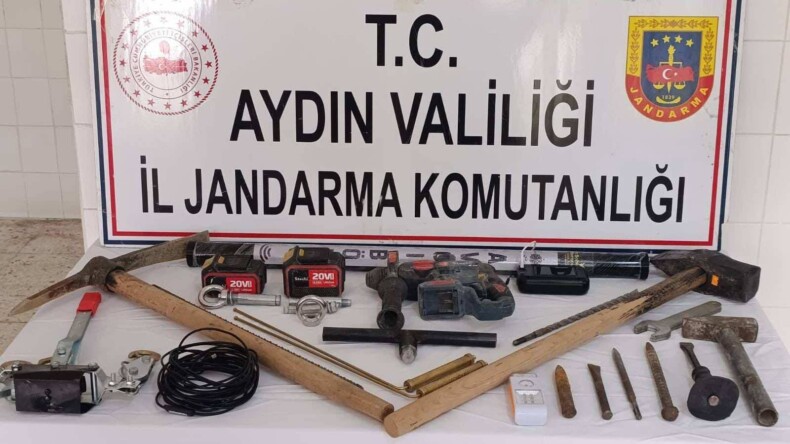 Aydın İl Jandarma Komutanlığından Kaçak Kazı Operasyonu