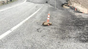 ŞİRİNDERE YOLU YİNE ÇÖKTÜ: BİR AY DAYANMADI!
