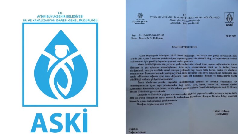 ASKİ’den Tasarruflu Su Kullanımı Uyarısı