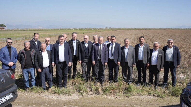 BAYRAKTAR, KOÇARLI VE GERMENCİK’TE DOĞAL AFETTEN ETKİLENEN TARIM ALANLARINI İNCELEDİ