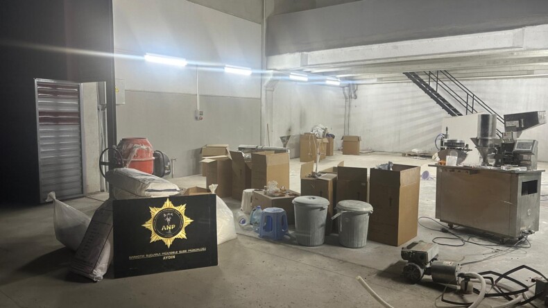 AYDIN’DA DEV NARKOTİK OPERASYONU: 1,4 MİLYON ADET SENTETİK ECZA ÜRETİMİ ENGELLENDİ