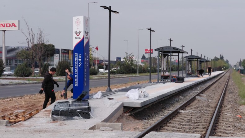 Şehir Hastanesi Tren Durağında Sona Doğru: Aydın’da Ulaşımda Yeni Dönem Başlıyor