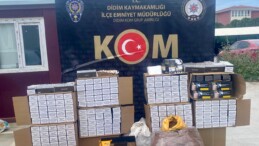 Didim’de Kaçakçılık Operasyonu: Binlerce Makaron ve Tütün Ele Geçirildi