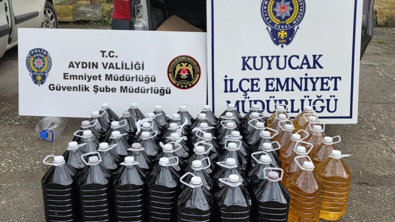 Kuyucak’ta Kaçak İçki Operasyonu: 280 Litre Alkollü İçki Ele Geçirildi