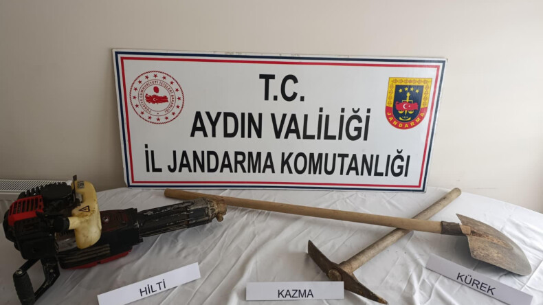 Koçarlı’da Kaçak Kazıya Suçüstü