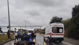 Kuşadası’nda Yağış Kazaya Neden Oldu: Motosiklet Sürücüsü Yaralandı