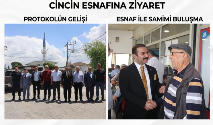 Koçarlı Kaymakamı ve  Protokolünden Cincin Esnafına Ziyaret