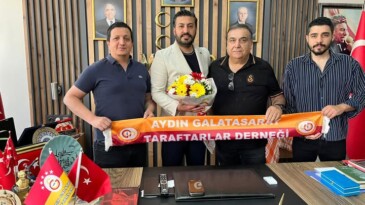 Aydın Galatasaray Taraftarlar Derneği’nden MHP İl Başkanı Osman Gazi Cihangiroğlu’na Ziyaret