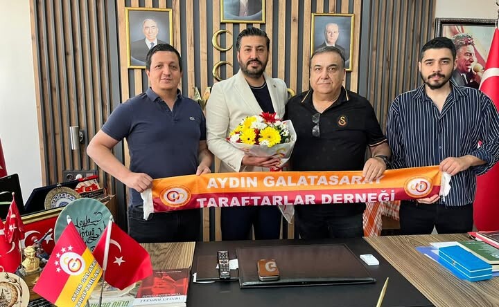 Aydın Galatasaray Taraftarlar Derneği’nden MHP İl Başkanı Osman Gazi Cihangiroğlu’na Ziyaret