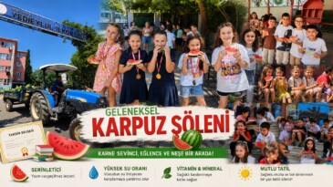 YEDİEYLÜL İLKOKULU’NDA GELENEKSEL KARPUZ ŞÖLENİ İLE KARNE COŞKUSU