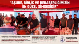 BAŞKAN YASİN AKDAĞ: “AŞURE, BİRLİK VE BERABERLİĞİMİZİN EN GÜZEL SİMGESİDİR”