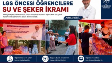 Germencik Belediyesi’nden LGS Öncesi Öğrencilere Moral Desteği