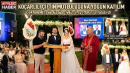 KOÇARLILI ÇİFTİN MUTLULUĞUNA YOĞUN KATILIM
