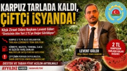 KARPUZ TARLADA KALDI, ÇİFTÇİ İSYANDA!