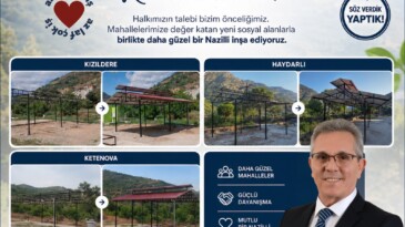 Nazilli Belediyesi’nden Kızıldere, Haydarlı ve Ketenova’ya yeni sosyal alanlar