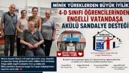 Minik Yüreklerden Büyük İyilik: 4-D Sınıfı Öğrencilerinden Engelli Vatandaşa Akülü Sandalye Desteği