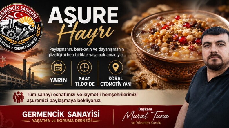 Germencik Sanayisi’nde Aşure Hayrı Düzenleniyor: Birlik ve Beraberlik Sofrasında Buluşma Çağrısı