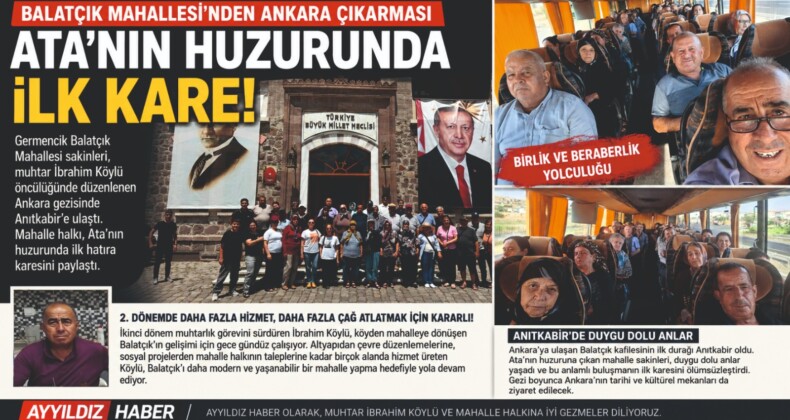 Balatçık Mahallesi Ankara Yolunda Tarihe Tanıklık Etti