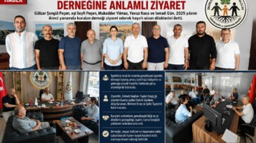 GÜLİZAR ŞENGÜL PEÇEN’DEN İNCİRLİOVA DOĞU VE GÜNEYDOĞULULAR DERNEĞİ’NE ANLAMLI ZİYARET