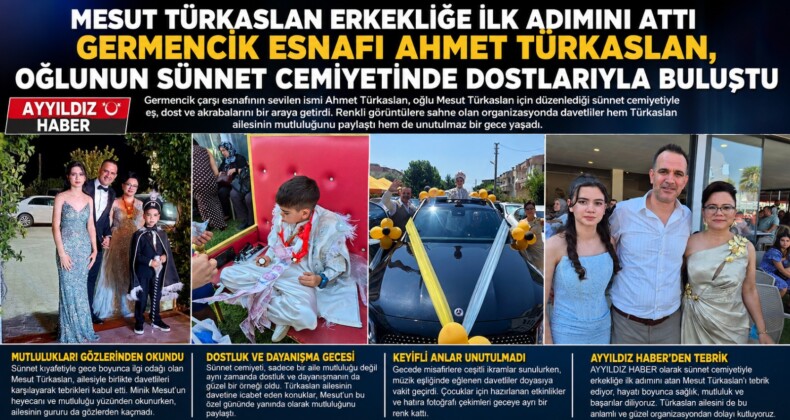 MESUT TÜRKASLAN ERKEKLİĞE İLK ADIMINI ATTI