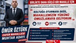 Ömür Öztürk’ten Net Mesaj: “Hizmet İçin Geliyorum”