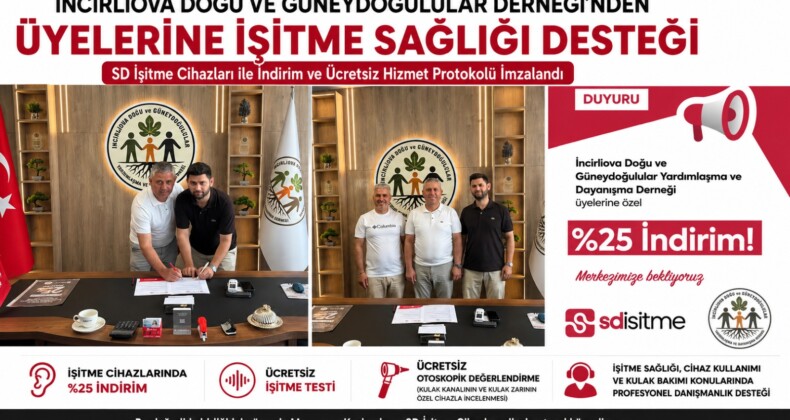 İNCİRLİOVA DOĞU VE GÜNEYDOĞULULAR DERNEĞİNDEN ÜYELERİNE İŞİTME SAĞLIĞI DESTEĞİ