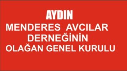 AYDIN MENDERES AVCILAR DERNEĞİNİN OLAĞAN GENEL KURULU