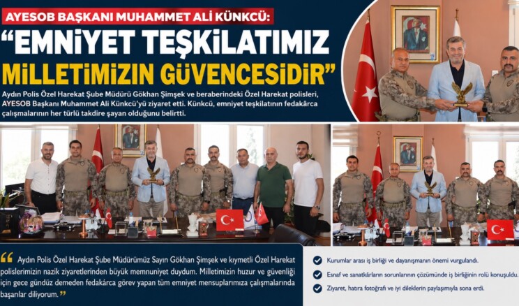 AYESOB BAŞKANI MUHAMMET ALİ KÜNKCÜ: “EMNİYET TEŞKİLATIMIZ MİLLETİMİZİN GÜVENCESİDİR”