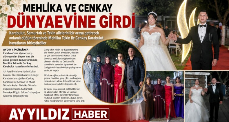 MEHLİKA VE CENKAY KARABULUT DÜNYAEVİNE GİRDİ