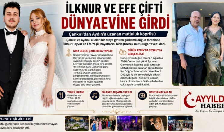 İLKNUR VE EFE ÇİFTİ DÜNYAEVİNE GİRDİ