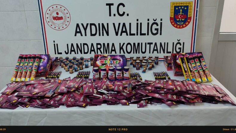 Didim’de İş Yerinde Binlerce Yasaklı Yanıcı Madde Ele Geçirildi